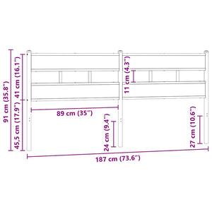 Sonoma-Eiche Kopfteil 180 cm