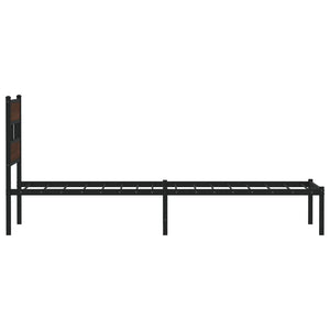 Bettgestell 90x190 cm Braun Eiche