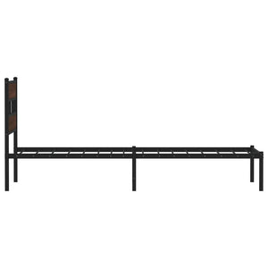 Bettgestell 100x200 cm Braun Eiche