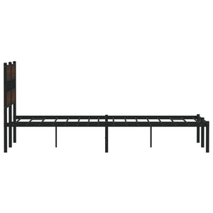 Bettgestell 120x190 cm Braun Eiche