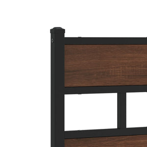 Bettgestell 120x190 cm Braun Eiche