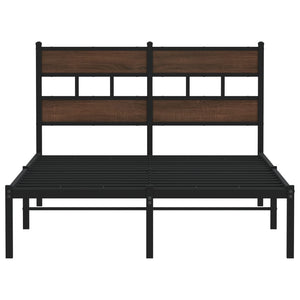 Bettgestell 120x200 cm Braun Eiche