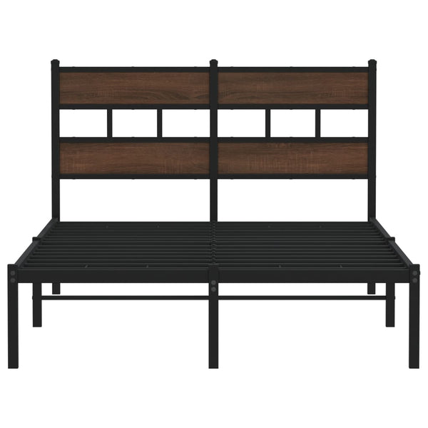 Bettgestell 120x200 cm Braun Eiche
