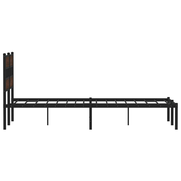 Bettgestell 120x200 cm Braun Eiche