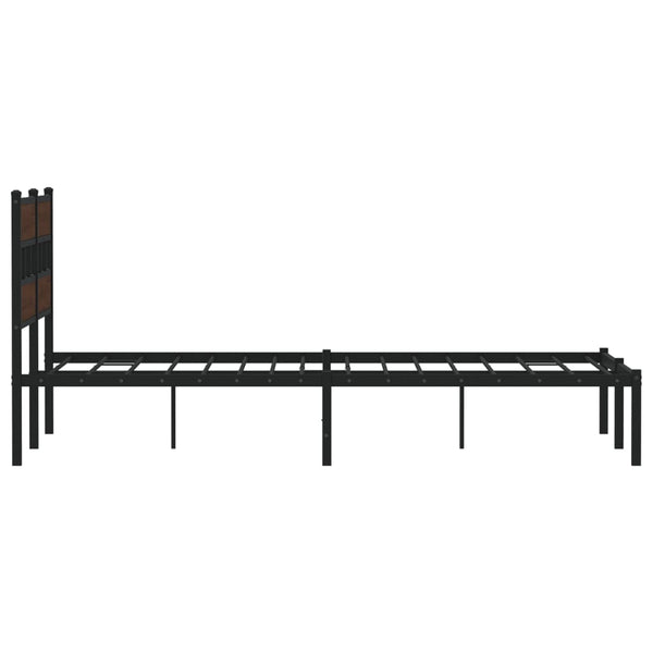 Bettgestell 140x190 cm Braun Eiche