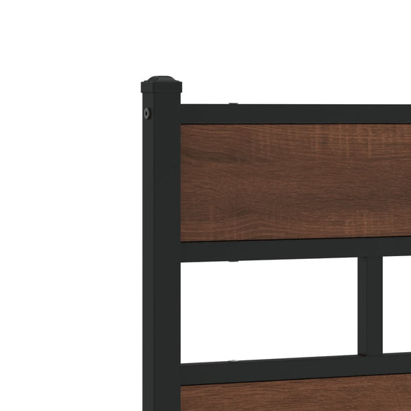 Bettgestell 140x190 cm Braun Eiche