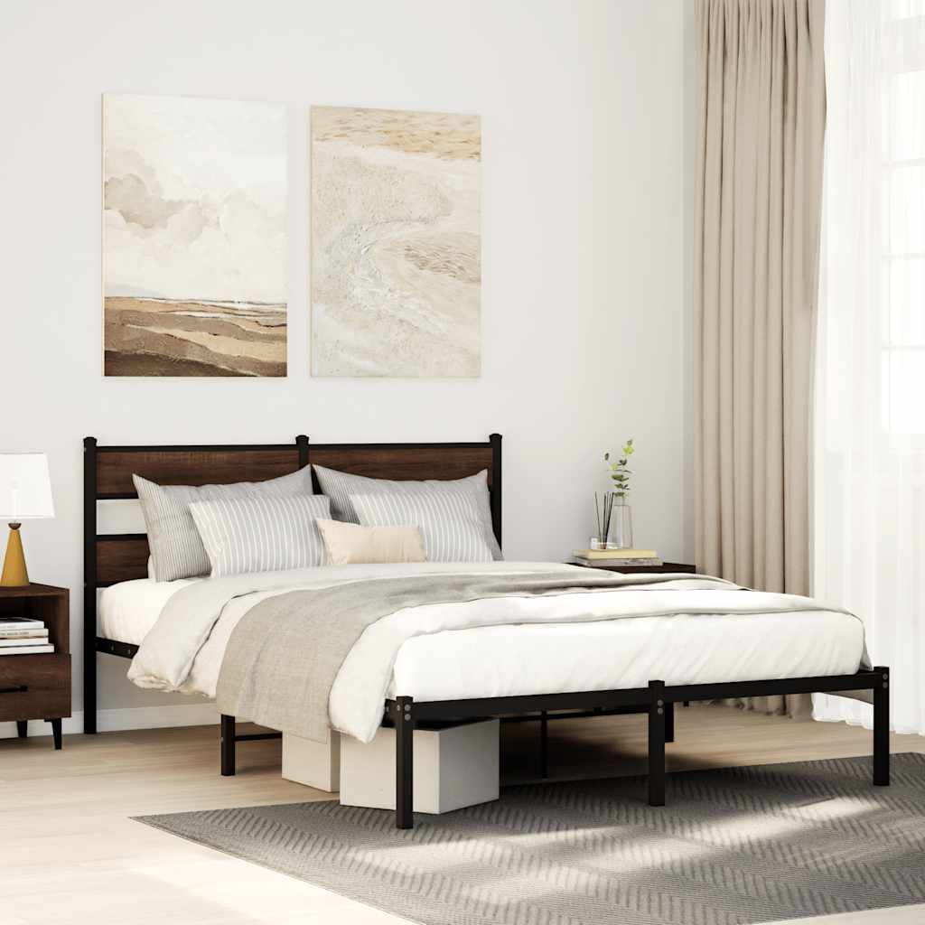 Bettgestell Braun Eiche 140x200 cm