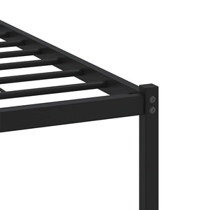 Bettgestell 150x200 cm Braun Eiche ohne Matratze