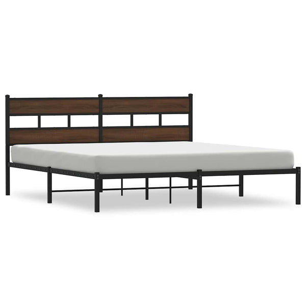 Bettgestell 180x200 cm Braun Eiche