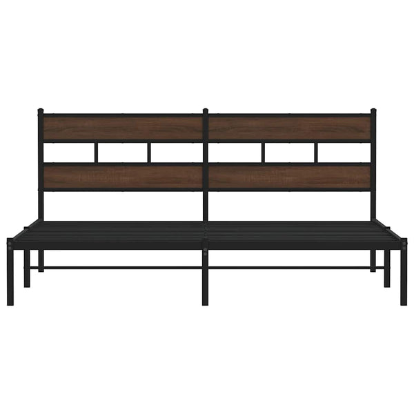 Bettgestell 180x200 cm Braun Eiche