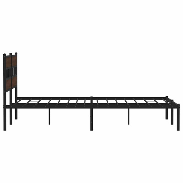 Bettgestell 180x200 cm Braun Eiche