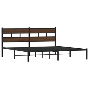 Bettgestell 190x200 cm Braun Eiche