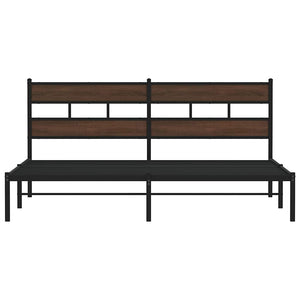 Bettgestell 190x200 cm Braun Eiche