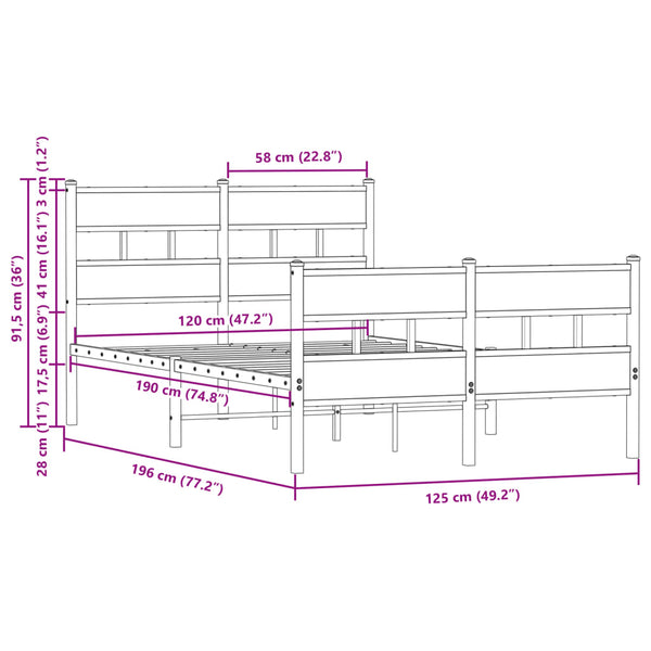 Bettgestell 120x190 cm ohne Matratze