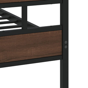 vidaXL Cadre de lit sans matelas avec tête et pied de lit 120x200 cm
