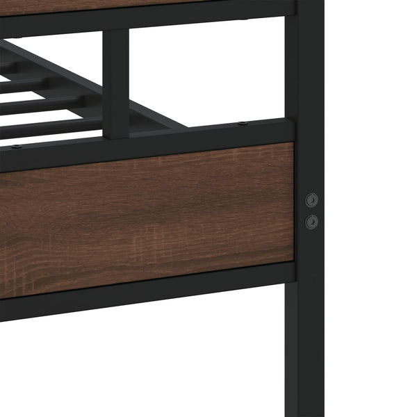 vidaXL Cadre de lit sans matelas avec tête et pied de lit 120x200 cm