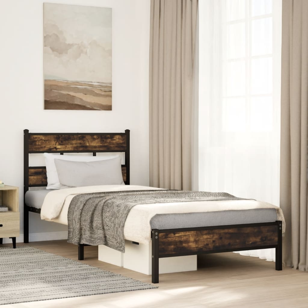 Bettgestell 100x200 cm Sonoma-Eiche