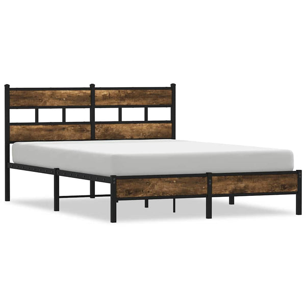 Bettgestell 137x190 cm Sonoma-Eiche ohne Matratze