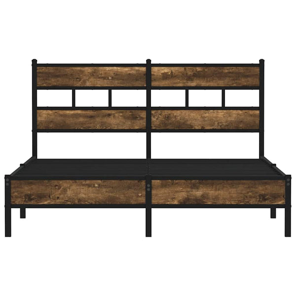 Bettgestell 137x190 cm Sonoma-Eiche ohne Matratze