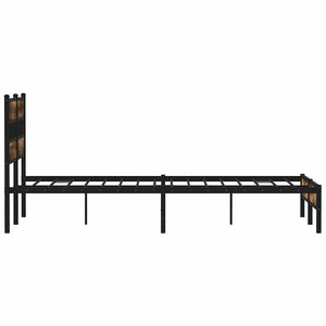 Bettgestell 137x190 cm Sonoma-Eiche ohne Matratze
