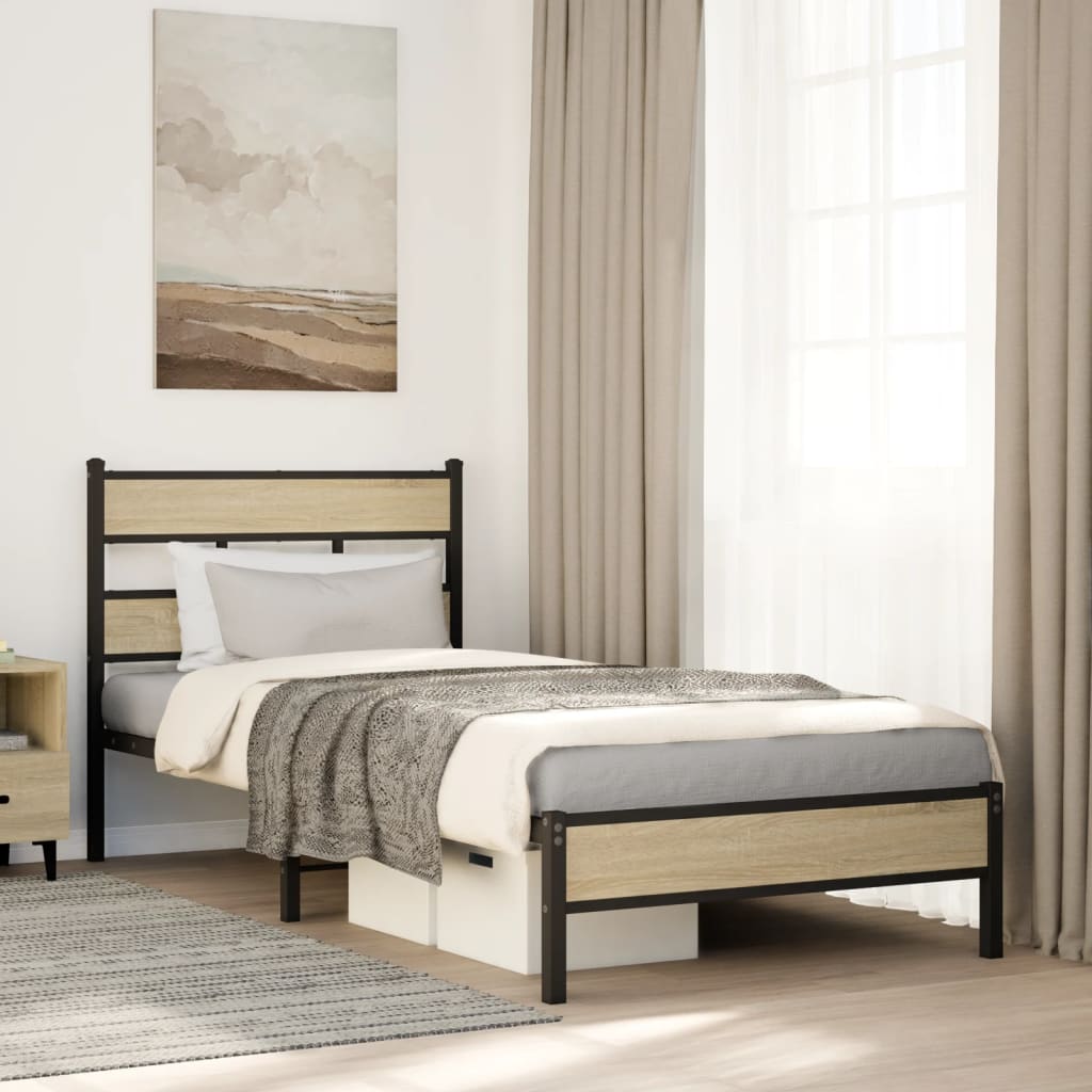 Bettgestell 107x200 cm Sonoma Eiche