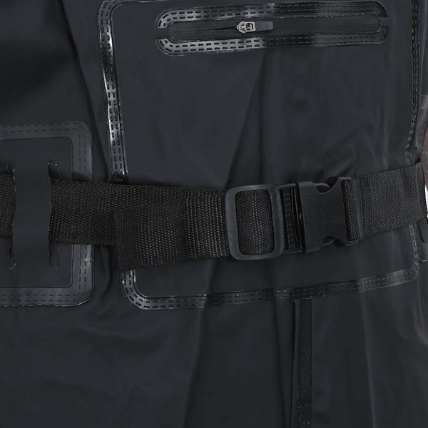 Wathose mit Stiefeln Schwarz Größe 40