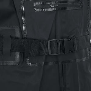 Wathose mit Stiefeln Schwarz Größe 42