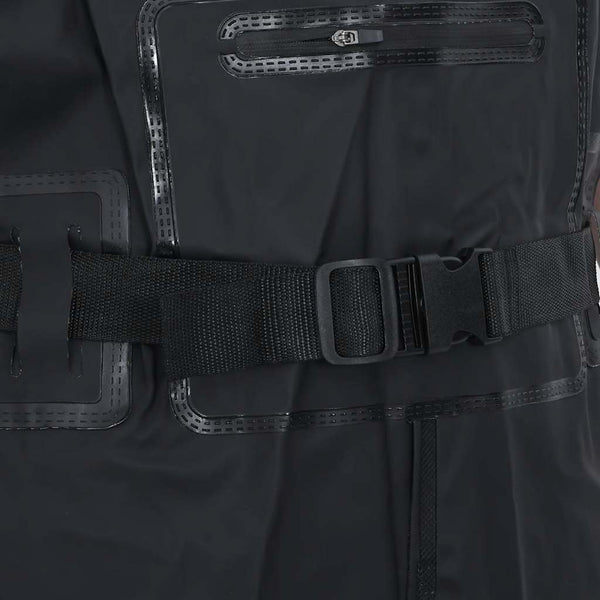 Wathose mit Stiefeln Schwarz Größe 44