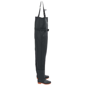 Wathose mit Stiefeln Schwarz Größe 46