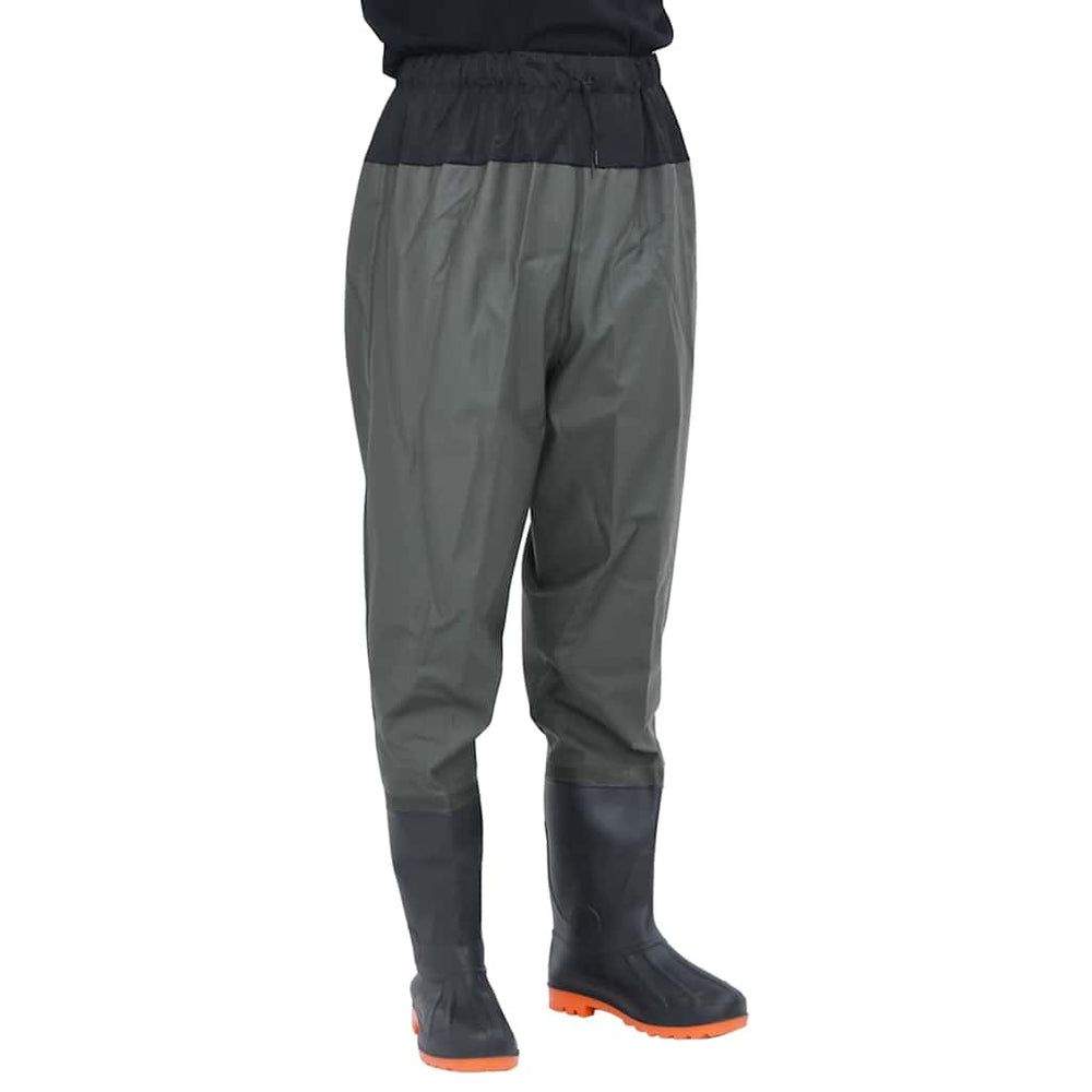 Hüftwathose mit Stiefeln Dunkelgrün Gr. 39