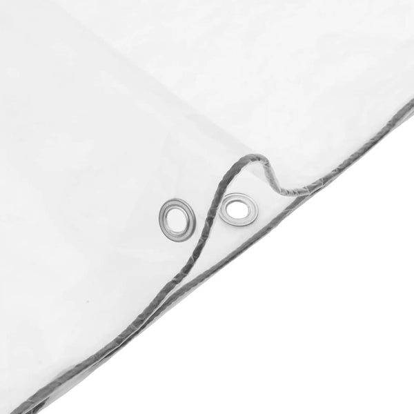 Transparente Plane mit Ösen 1x6 m