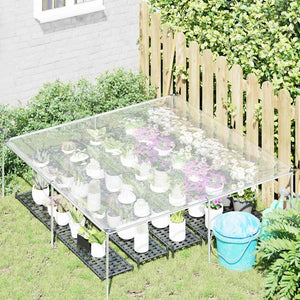 vidaXL Bâche transparente avec œillets 2x2 m en polyéthylène