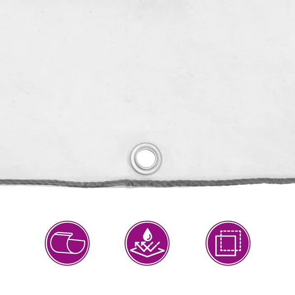 vidaXL Bâche transparente avec œillets 2x2 m en polyéthylène