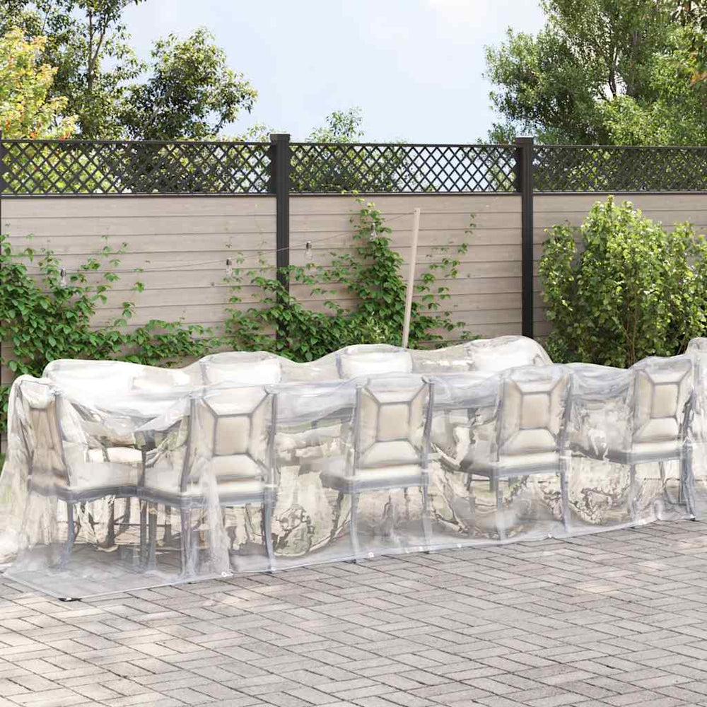Transparente Plane mit Ösen 2x12m
