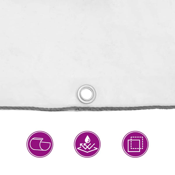 vidaXL Bâche transparente avec œillets 4x10 m Polyéthylène