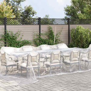 vidaXL Bâche transparente avec œillets 4x12 m Polyéthylène