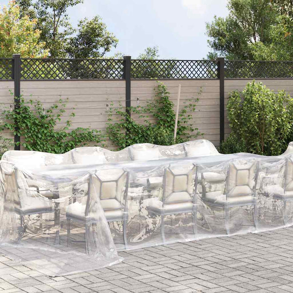 vidaXL Bâche transparente avec œillets 4x12 m Polyéthylène