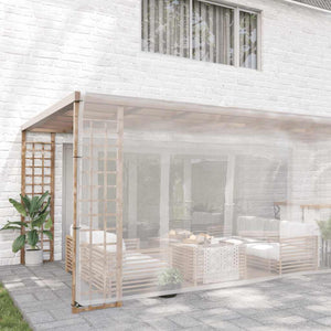 vidaXL Bâche transparente à œillets 6x6 m Polyéthylène