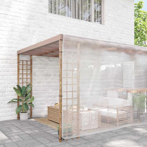 Transparente Plane mit Ösen 8x8 m