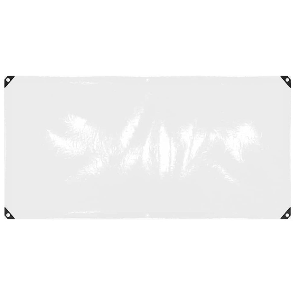 Transparente PVC-Plane mit Ösen, 1x2 m