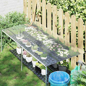 Transparente PVC-Plane mit Ösen, 1x2 m