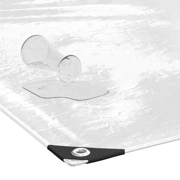 Transparente PVC Plane 1x5 m mit Ösen