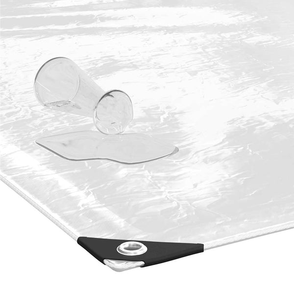 Transparente PVC Plane mit Ösen 1x6m