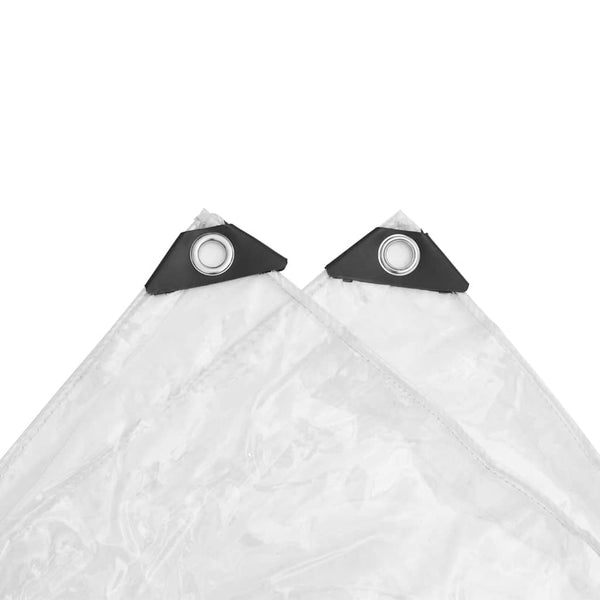 Transparente PVC Plane 1x8 m mit Ösen