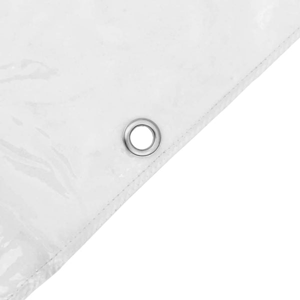 Transparente PVC Plane 2x5 m mit Ösen