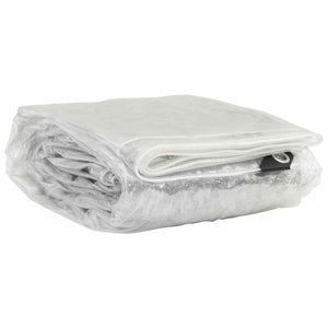 Transparente PVC Plane mit Ösen 3x10m