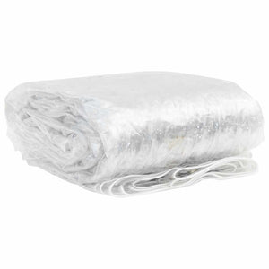 Transparente PVC Plane mit Ösen 4x12m