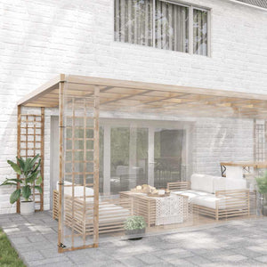 Transparente PVC Plane mit Ösen 5x10m