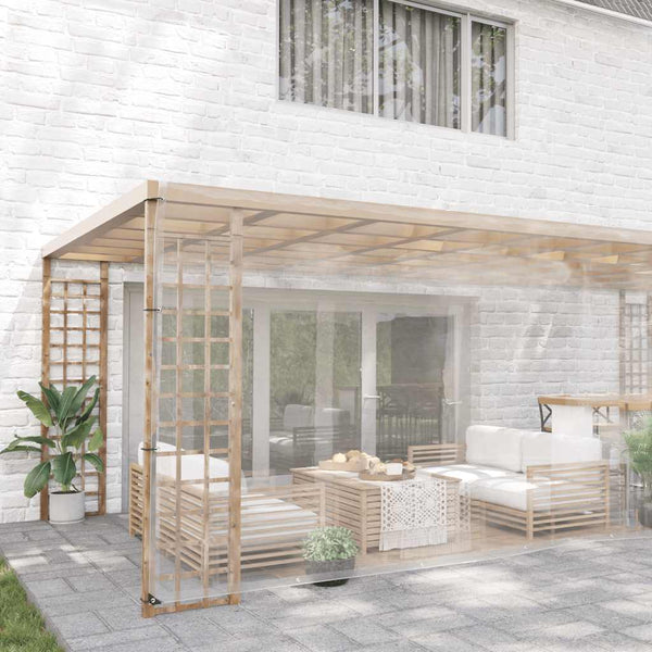 Transparente PVC Plane mit Ösen 5x10m