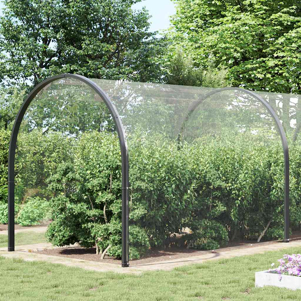 Transparente PVC Plane mit Ösen 5x12m